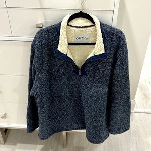 orvis gorgeous pull over quarter zip. amazing never worn!